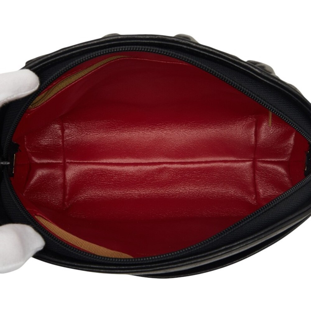 CHRISTIAN DIOR Black Leather Shoulder Bag - Picture 7 of 8
